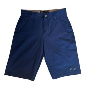 Oakley Golf Hydrolix Chino Shorts Preppy Performance Navy Blue Men's Size 28 New